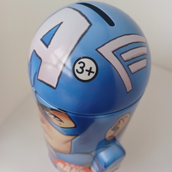 NEW Captain America Dome Tin Bank – Marvel Avengers (Banco de Estaño) - Picture 6 of 14